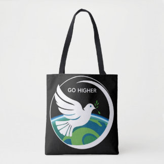 TOTE BAG COLOMBES DE PAIX ALLEZ PLUS HAUT