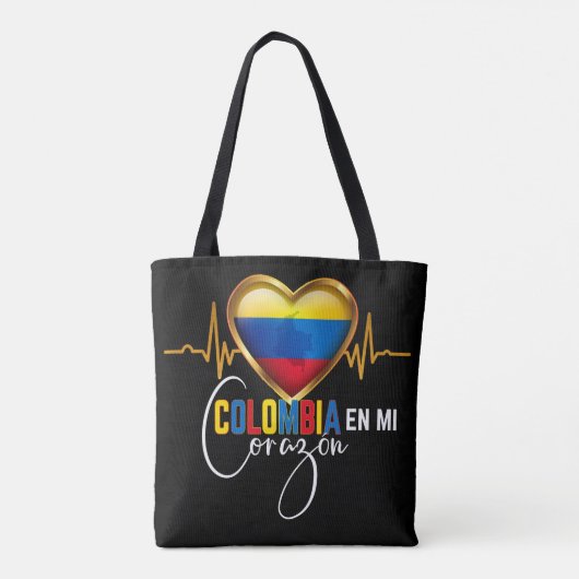 Tote Bag Colombia en mi Corazon Colombian Pride (Dos)