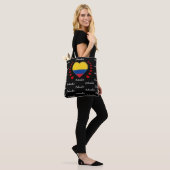 Tote Bag Colombie Drapeau et coeur du drapeau colombien mod (Sur le modèle)