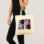 Tote Bag (Color) [Grid] (Devant (produit))