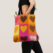 Tote Bag Color Pop Heart Fourre-tout (De près)