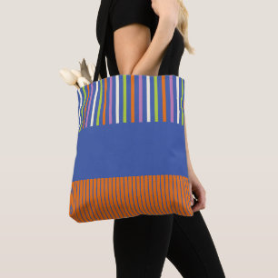 Tote Bag Color Pop Stripes design rayé moderne