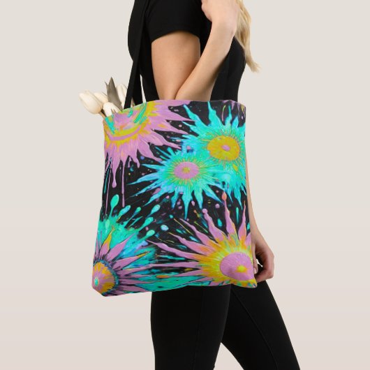 Tote Bag Color Splash Abstract Art (De près)