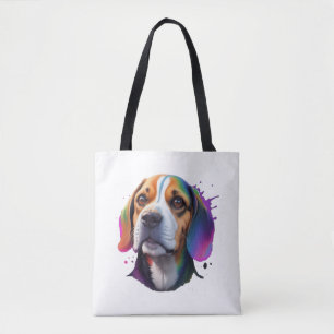 Tote Bag coloré beagle