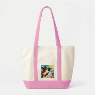 Tote Bag Coloré Fantaisiste Oiseau Colibri Personnalisé