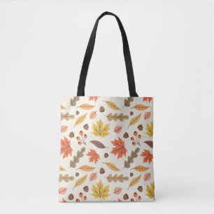 Tote Bag Coloré Feuille d'automne Motif