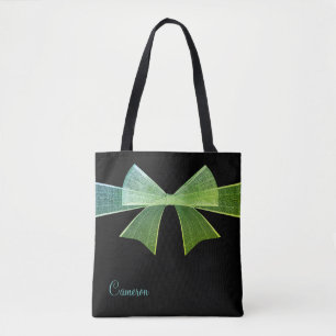 Tote Bag Coloré moderne dégradé Ombre Vintage ruban