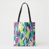 Tote Bag Coloré moderne Tropical Botanique (Devant)