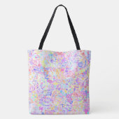 Tote Bag Coloré Pastel Rainbow Quirky Boho Blob Mosaic (Dos)