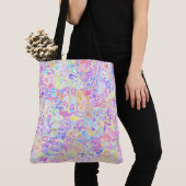 Tote Bag Coloré Pastel Rainbow Quirky Boho Blob Mosaic (De près)