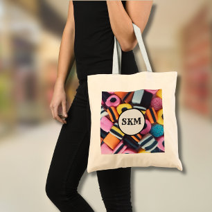 Tote Bag Coloré, réglisse allsort bonbons
