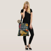 Tote Bag Coloré squash d'automne et citrouille (Sur le modèle)