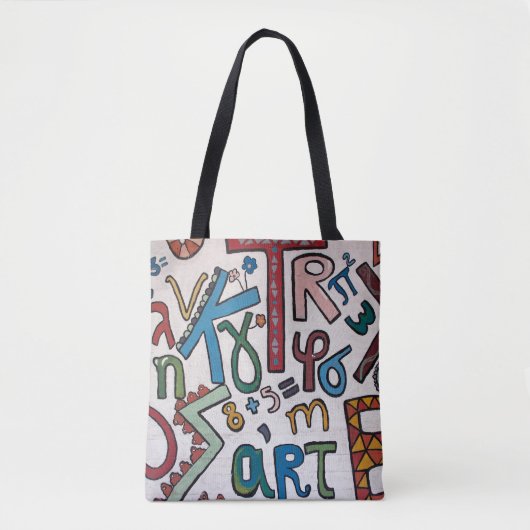 Tote Bag Colorful Alphabet (Devant)