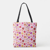 Tote Bag Colorful Blooms Pattern (Dos)