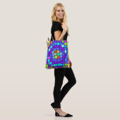 Tote Bag Colorful Geometric Mosaic Tote (Sur le modèle)