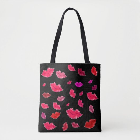 Tote Bag Colorful lips (Devant)