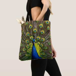 Tote Bag Colorful peacock