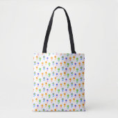 Tote Bag  Colorful Retro Flower Pattern Pop Art Daisy  (Devant)