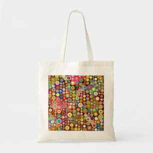 Tote Bag Colorful Retro Spots + your idea