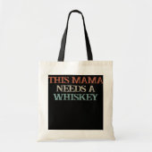 Tote Bag Coloured Disant que cette maman a besoin d'un Whis (Devant)