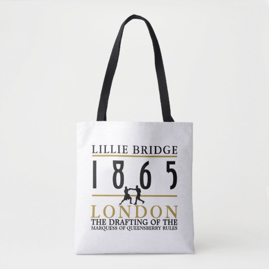 Tote Bag Combat de boxe, règles de Queensberry (Devant)