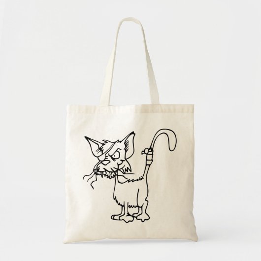 Tote Bag Combat de chats Blessé Bandage animal Feline Domes (Devant)