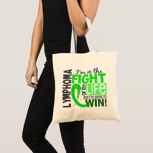 Tote Bag Combat de mon lymphome de la vie (Devant (produit))