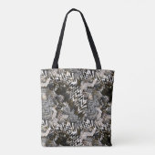 Tote Bag Combiné, ethnique, africain. (Dos)