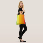 Tote Bag Combo rouge orange jaune vert (Sur le modèle)