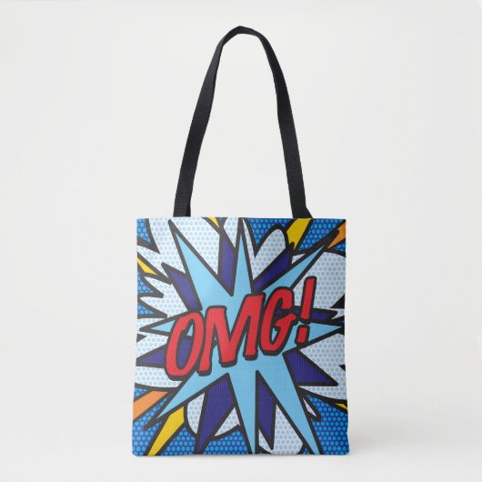 Tote Bag Comic Book Pop Art OMG ! (Devant)