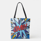 Tote Bag Comic Book Pop Art OMG ! (Dos)