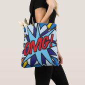 Tote Bag Comic Book Pop Art OMG ! (De près)