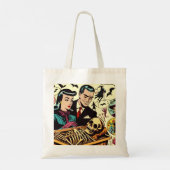 Tote Bag Comics Retro Goth Couple (Dos)
