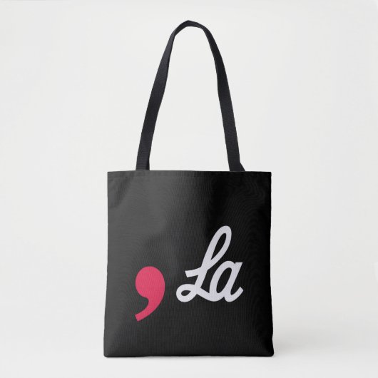 Tote Bag Comma La Funny Ponctuation Kamala Harris (Devant)