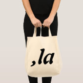 Tote Bag Comma La Kamala Harris - Conception de texte custo (Devant (produit))
