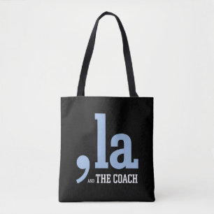Tote Bag Comma La Kamala Harris Tim Walz Coach 2024