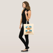 Tote Bag Commas Ponctuation Requin Mange Bob Funny Engli (Devant (modèle))