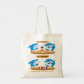 Tote Bag Commas Ponctuation Requin Mange Bob Funny Engli (Devant)