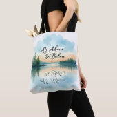 Tote Bag Comme Ci-Dessus (De près)