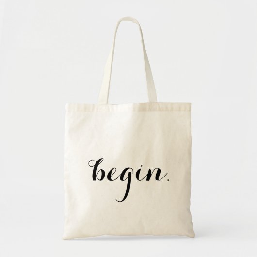 Tote Bag "commence."tote bag (Devant)