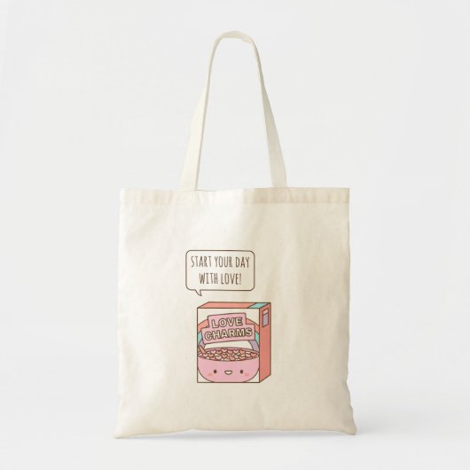 Tote Bag Commencez votre journée par un petit déjeuner amou (Devant)