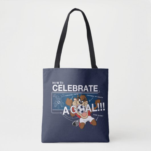 Tote Bag Comment célébrer un but avec TAZ™ (Devant)