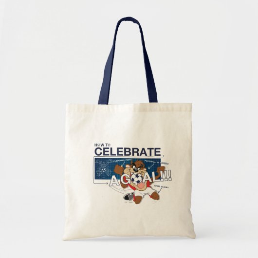 Tote Bag Comment célébrer un but avec TAZ™ (Devant)