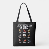 Tote Bag Comment Identifier Un Oiseau Drôle À Observer (Dos)