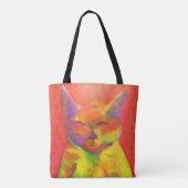Tote Bag Comment pouvez-vous me servir ? Art de chat (Dos)