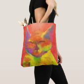 Tote Bag Comment pouvez-vous me servir ? Art de chat (De près)