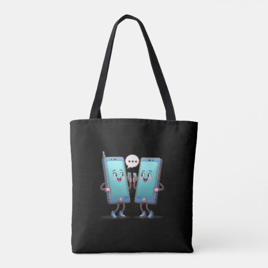 Tote Bag commérage de téléphone portable (Dos)