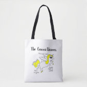 Tote Bag Comms autocollant Unicorn (Devant)