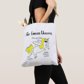 Tote Bag Comms autocollant Unicorn (De près)