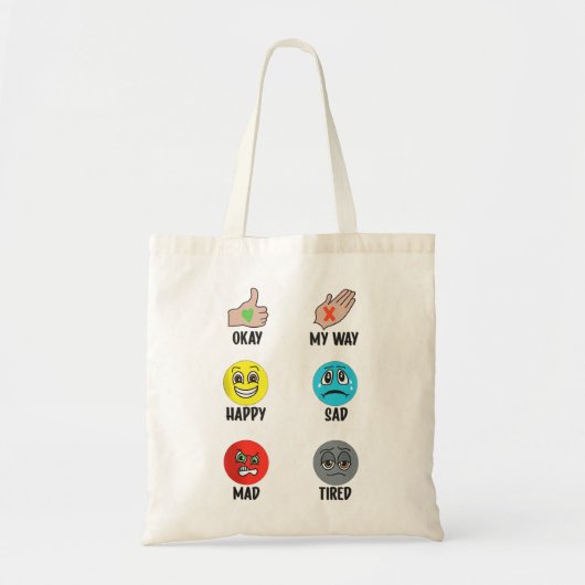 Tote Bag Communication d'images non verbales Autisme ABA SL (Devant)